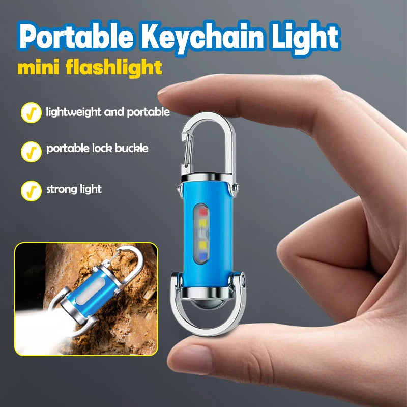 Multi-function Waterproof Mini LED Flashlight USB Rechargeable