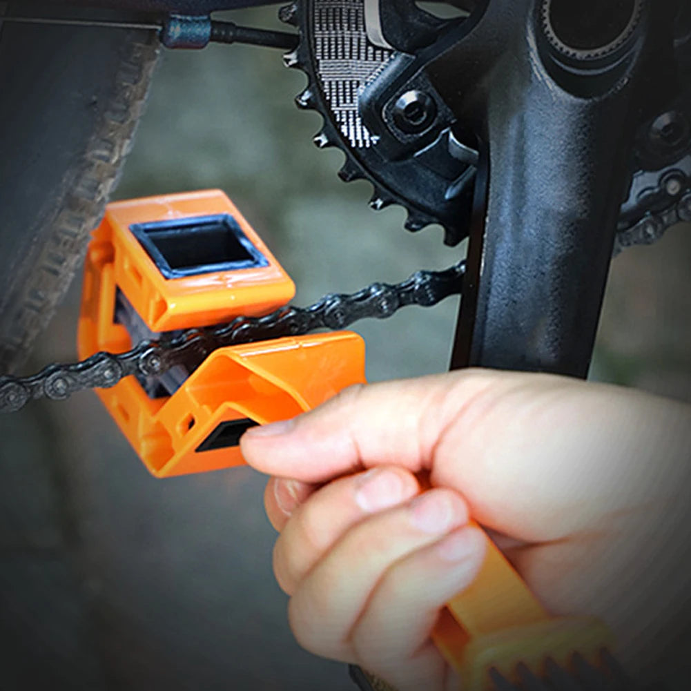 Bicycle Chain Clean Brush Double Head Motorcycle Cleaning