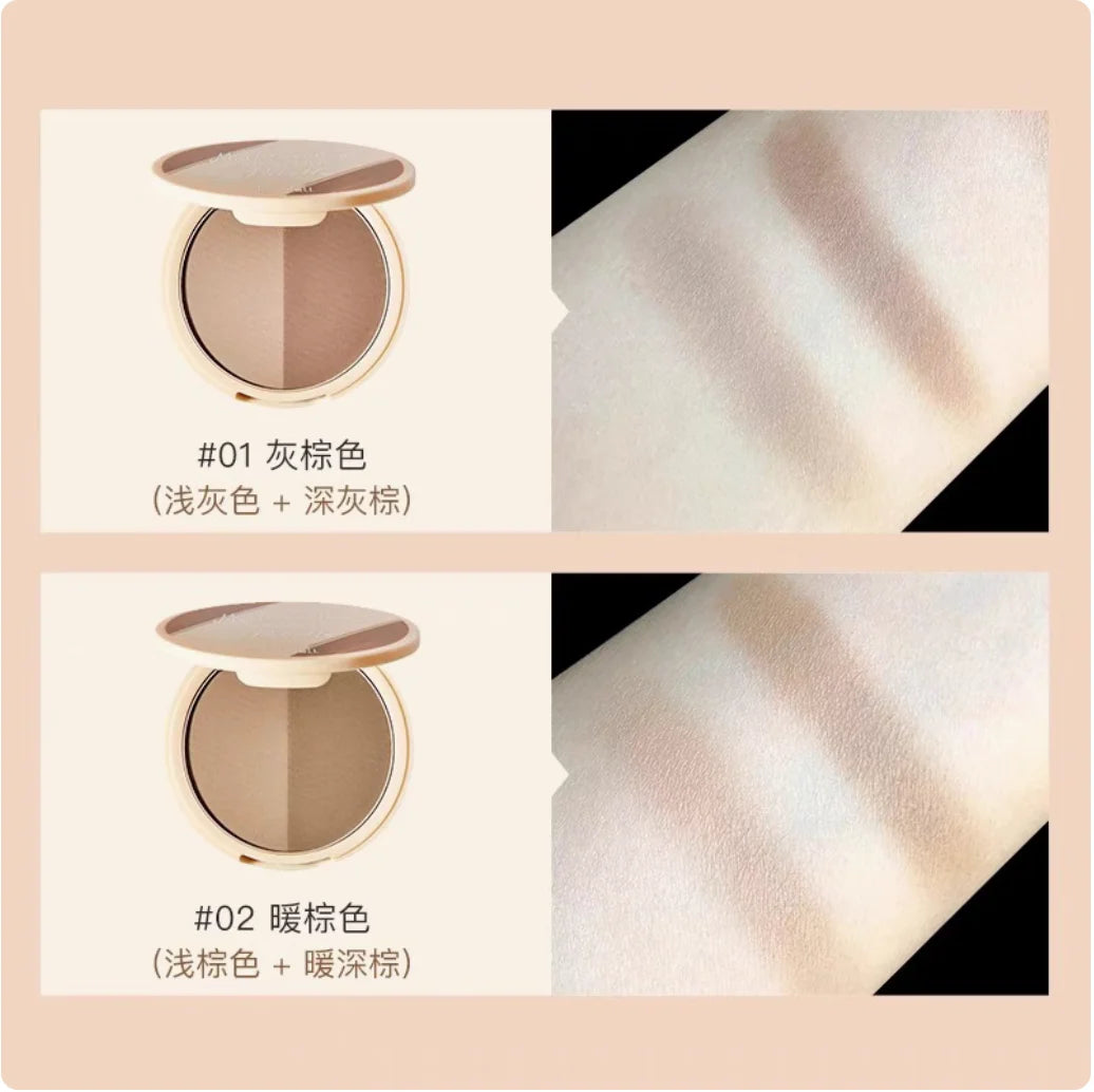 JUDYDOLL Two-tone Contouring Palette Face Shadow Powder Highlighter Zpaxo