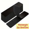 100PCS double-sided Household Use Touches Fastener Black Pad Fixed Patch Double Sided Mat Grip Strap Self-adhesive DIY Apparel Zpaxo 20PCS Rectangle-16x70mm