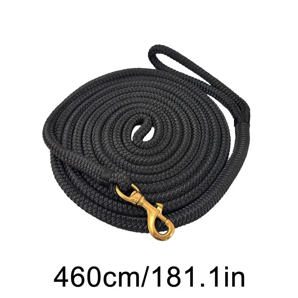 Horse Lunge Line Performance Horse Line Tack Equine Lunge Lead with Quick Halter for Daily Outside Barn Farm Pasture Stable Zpaxo Black