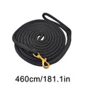 Horse Lunge Line Performance Horse Line Tack Equine Lunge Lead with Quick Halter for Daily Outside Barn Farm Pasture Stable Zpaxo Black