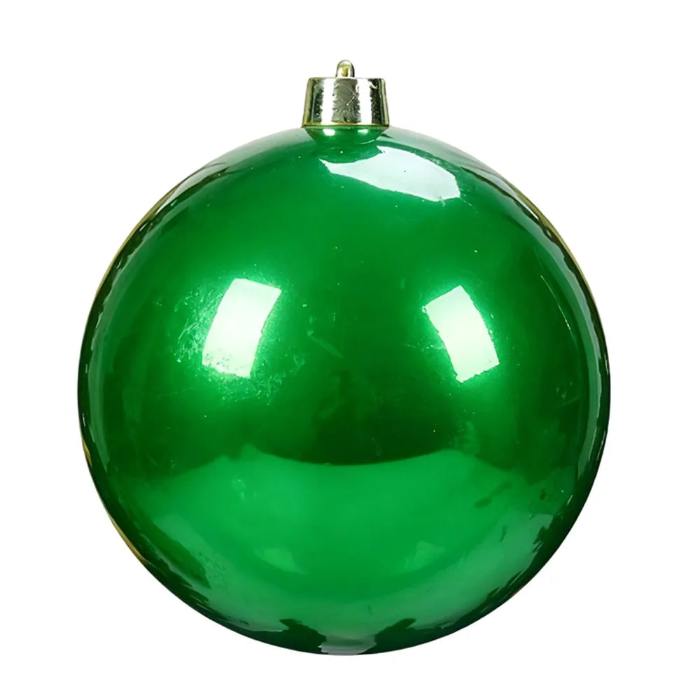 15cm Pearlescent Christmas Ball Ornament – Giant Xmas Decor Christmas Ball Ornament Zpaxo Green 15cm