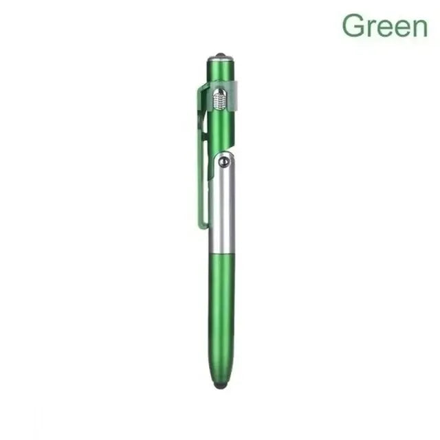 1 Foldable Multi-function Ballpoint Pens Stationery School Stylus Pen Zpaxo 1pcs Green
