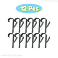 Bathroom Shower Towel Holder Hanger Heated Radiator Rail Hooks Clips Storage Racks Clothes Scarf Hanger Hooks Bathroom Organizer Zpaxo 12PCS-Black