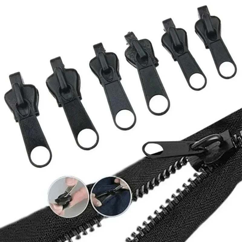 6-Pack Universal Zipper Repair Kit – S/M/L Replacement Sliders