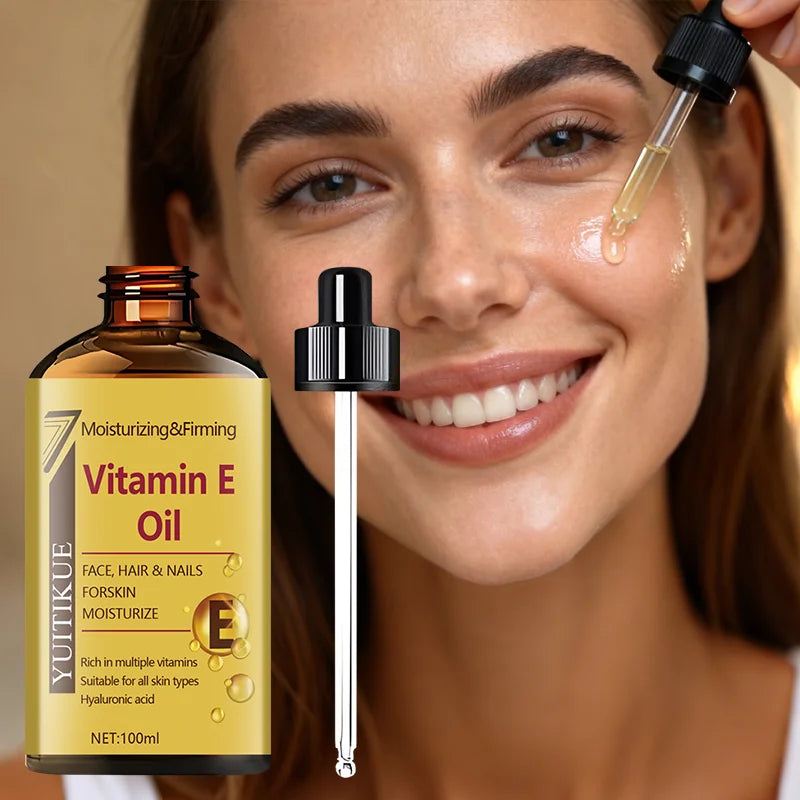 YUTIKUE Vitamin E Oil 100ml – Moisturizing Face, Hair & Nail Serum Vitamin E Face Oil Zpaxo