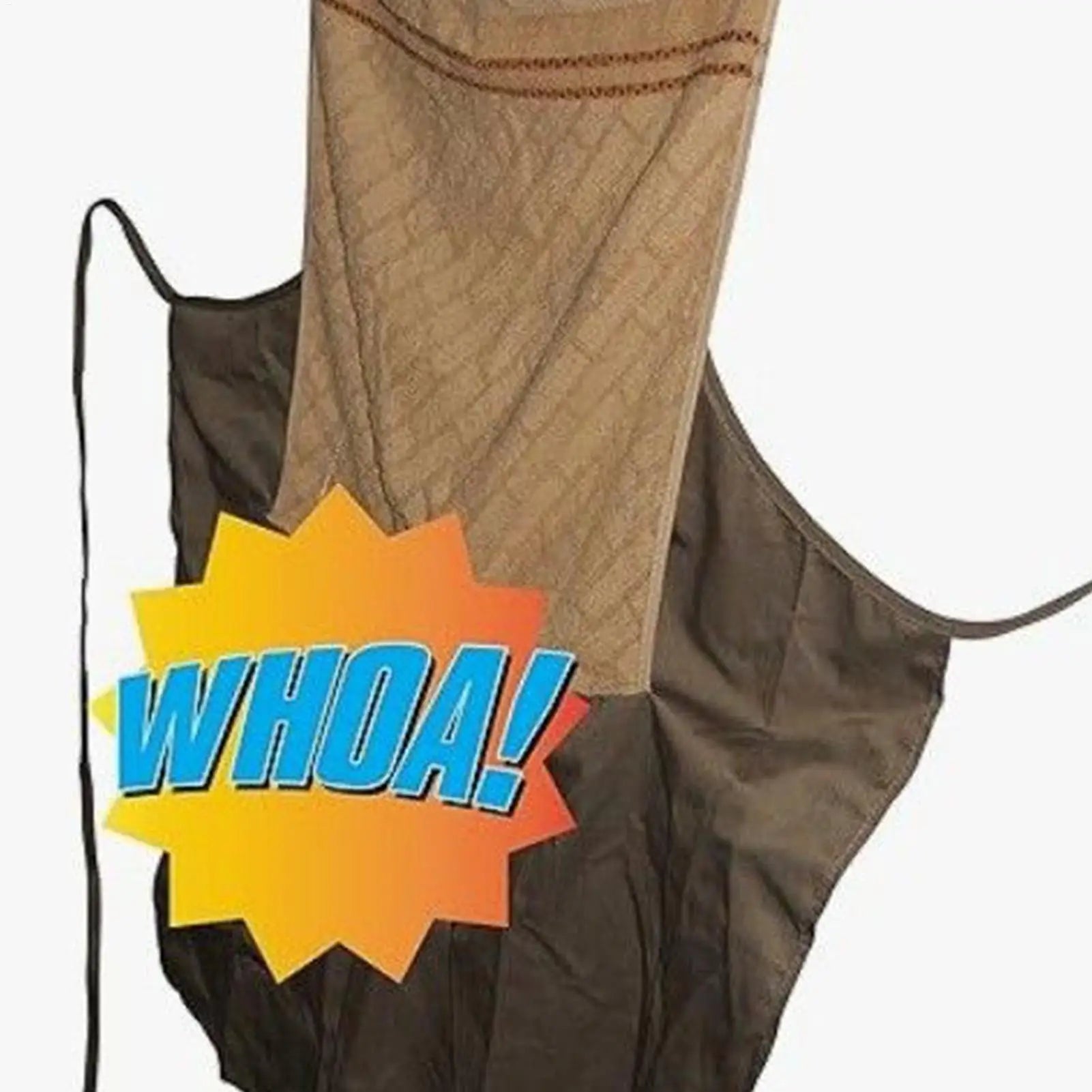 Prank Apron Funny Chef Apron Humorous Washable Novelty Costume with Openable Towel for BBQ Workshop Art Studio Pottery Making Zpaxo