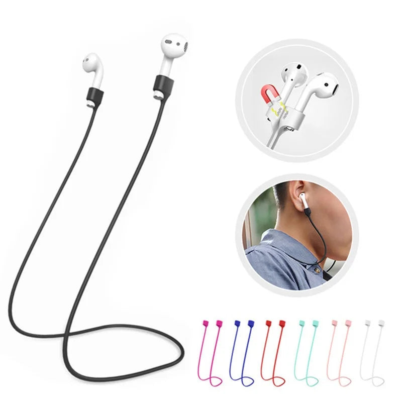 Universal Silicone Anti Lost Magnetic Earphones Rope Apple Airpods 3