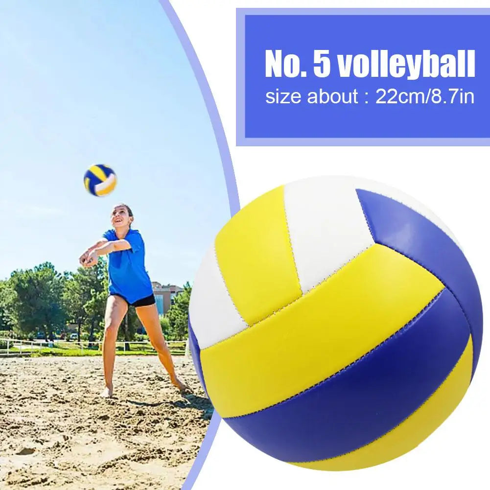 Size 5 Volleyball Professional Training Match Game Ball PU Soft Inflatable Waterproof For Beach Outdoor Indoor Practice Ball Zpaxo