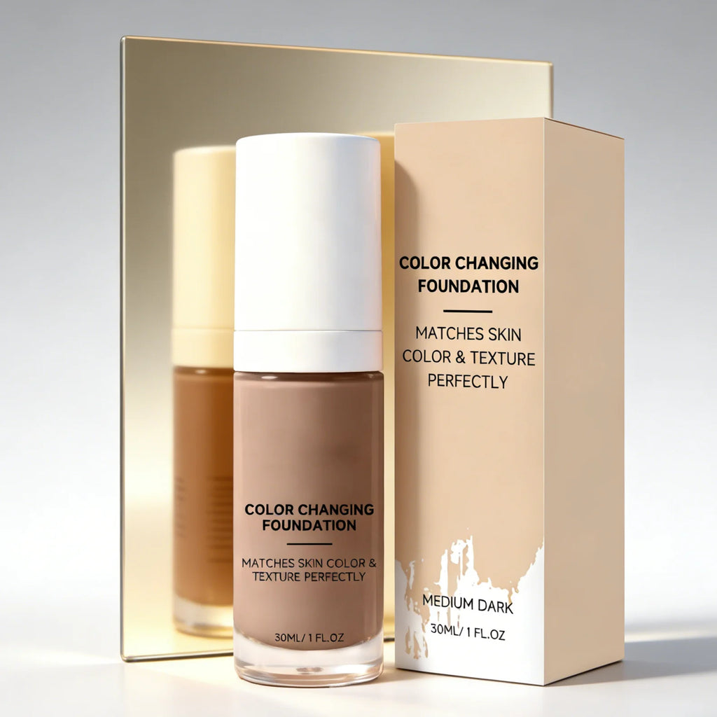 Color Changing Liquid Foundation | Waterproof Full Coverage Makeup Liquid Foundation Zpaxo