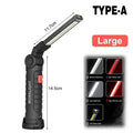 Rechargeable LED Work Light – Magnetic Hook COB Camping Torch