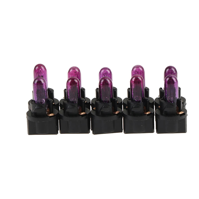 CM10PCS T5 5 Led Bulb W1 2WCar Interior Lights Dashboard Heating Zpaxo Purple