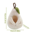 Chinchilla Hammock with Hook House Funny Decor Funny Hamster Bed Warm Nest for Chinchilla Ferret Sugar Glider Squirrel Bunny Zpaxo White