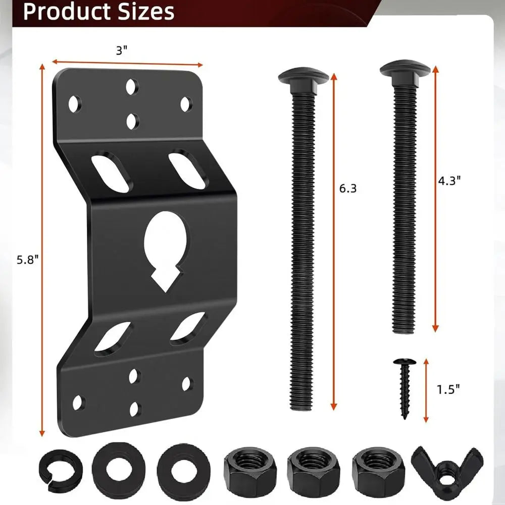 Heavy Duty Enclosed Trailer Tire Bracket Easy Installation Upgraded Zpaxo