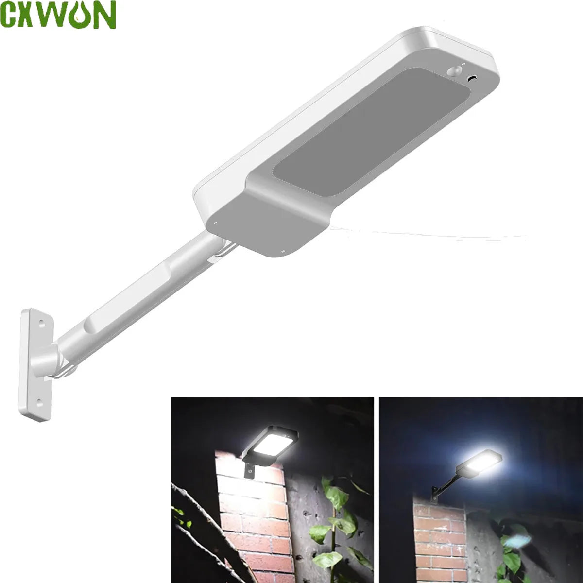 Outdoor Solar Lighting Lamp Motion Detector Powered LED Lights 4 Zpaxo
