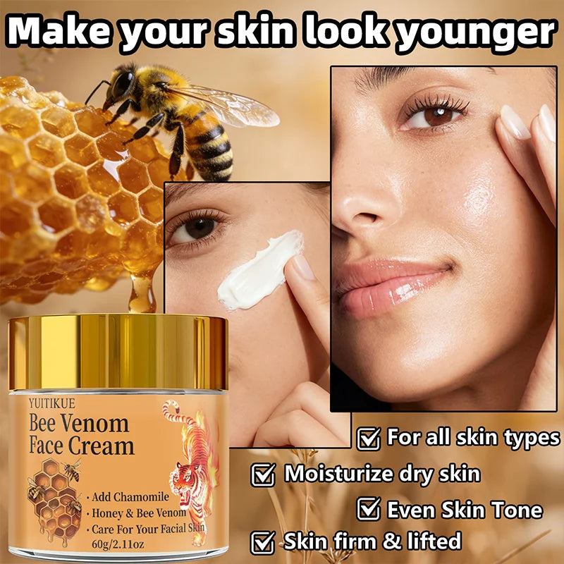 Bee Venom Face Cream 60g – Lift, Firm & Moisturize Skin Anti-Aging Face Cream Zpaxo