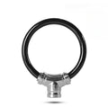 Bicycle Lock Mountain Bike Road Bike Bold Cable Lock Gold Ring Lock Battery Car Waterproof Shear-resistant and Anti-theft Lock Zpaxo black