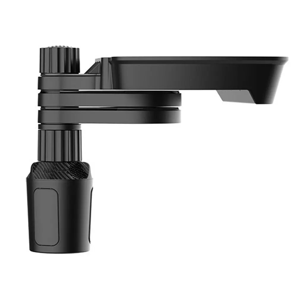 360° Rotation Cup Holder Food Trays Adjustable Base Dual Cup Holder Car Food Storage Rack Easy To Install Detachable Design Zpaxo