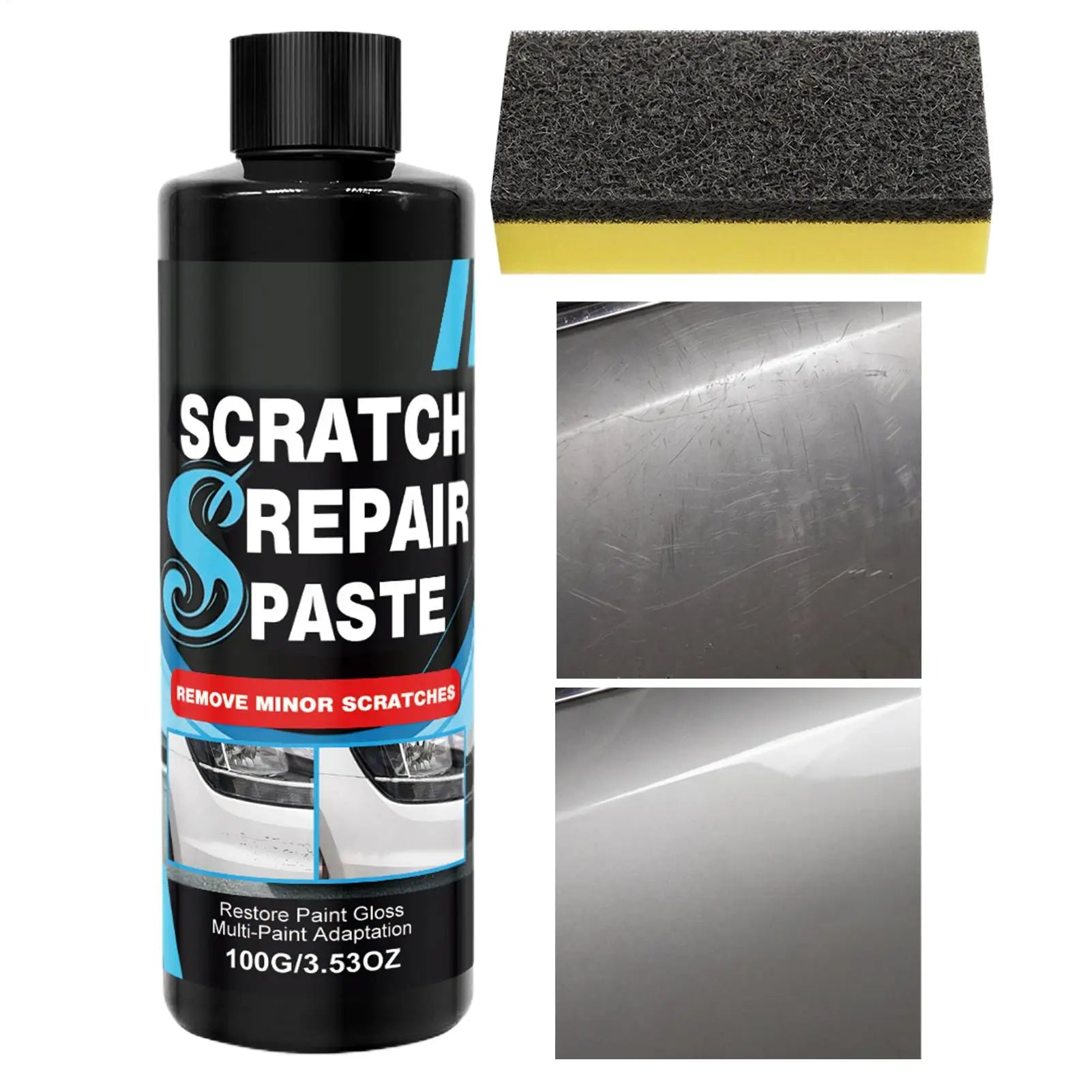 Car Scratch Repair Paste Gloss Restoration Sponge Applicator Auto