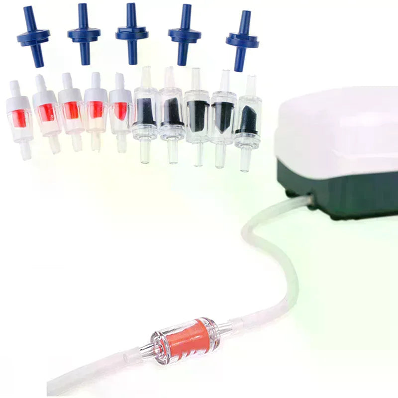 5pcs Fish Tank Air Pump CO2 Diffuser Water Aquarium Non-Return Check Valves Zpaxo