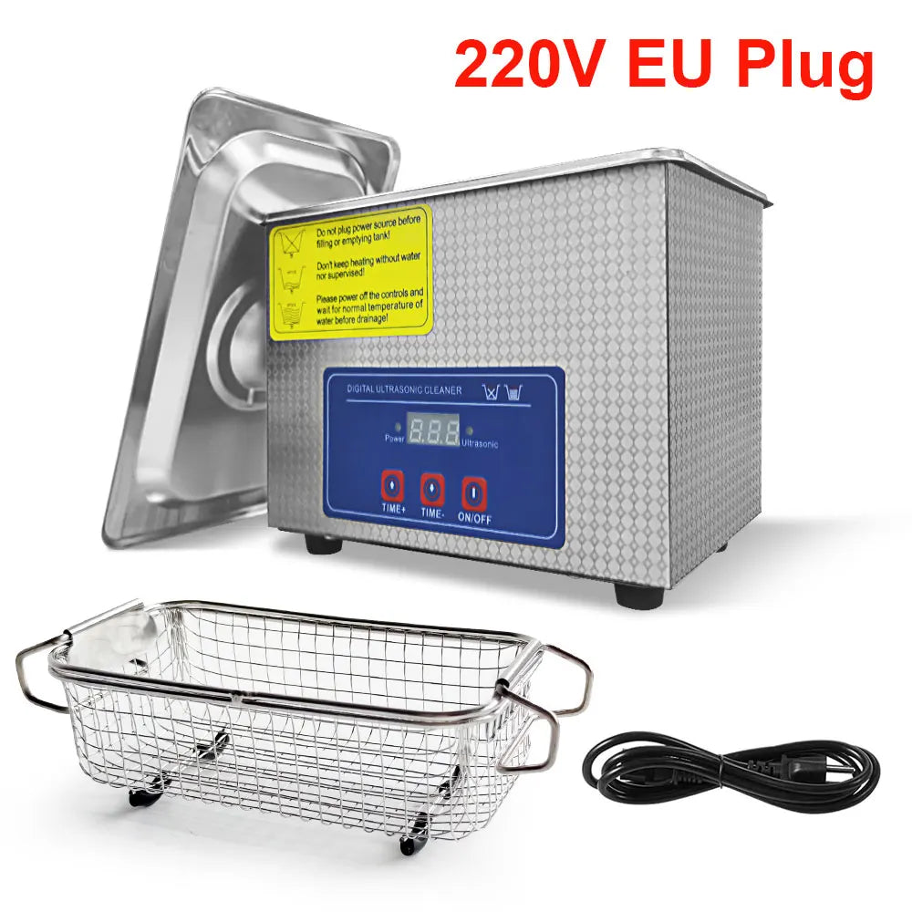 Ultrasonic Cleaner Ultrasound Cleaning Machine Glasses Jewelry 40KHZ
