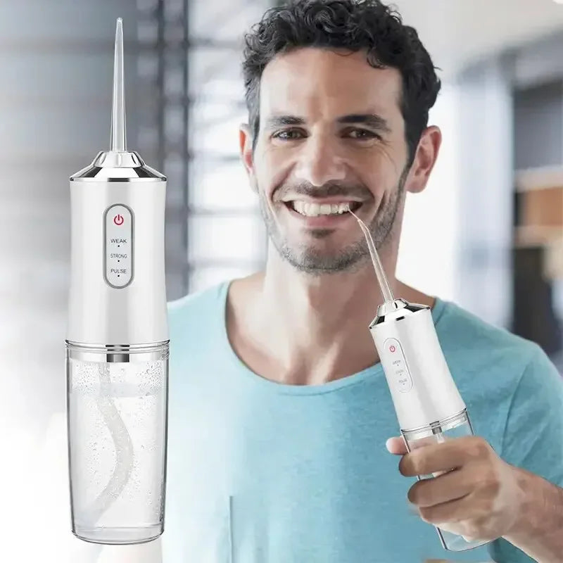 Smart Electric Oral Irrigator Water Flosser Portable 3 Modes Rechargeable Dental Water Jet Teeth Cleaner Zpaxo