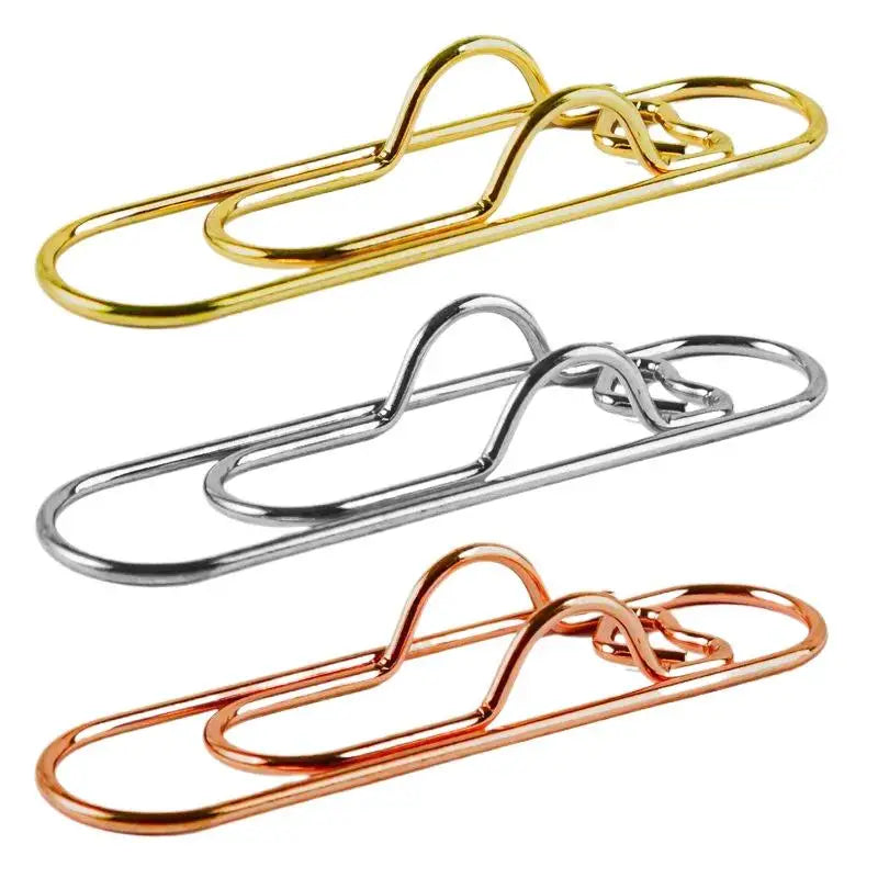 5-Pack Heart Shaped Metal Pen Clips – Notebook Fasteners