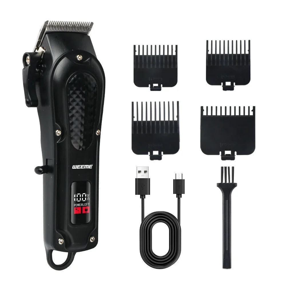 WEEME 806-HW Electric Hair Clipper UBS Rechargeable Cordless Beard Trimmer Men Powerful Electric Hair Clipper Trimming Tool Zpaxo 806