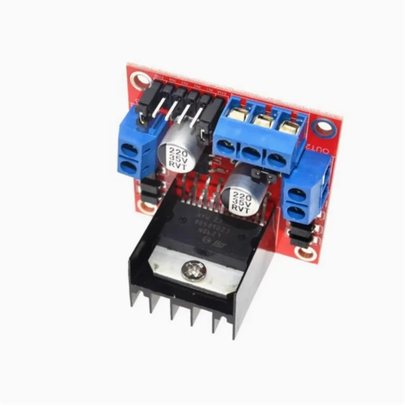 L298N dual motor drive board L298 two-way 2-step motor module intelligent car robot accessories Zpaxo