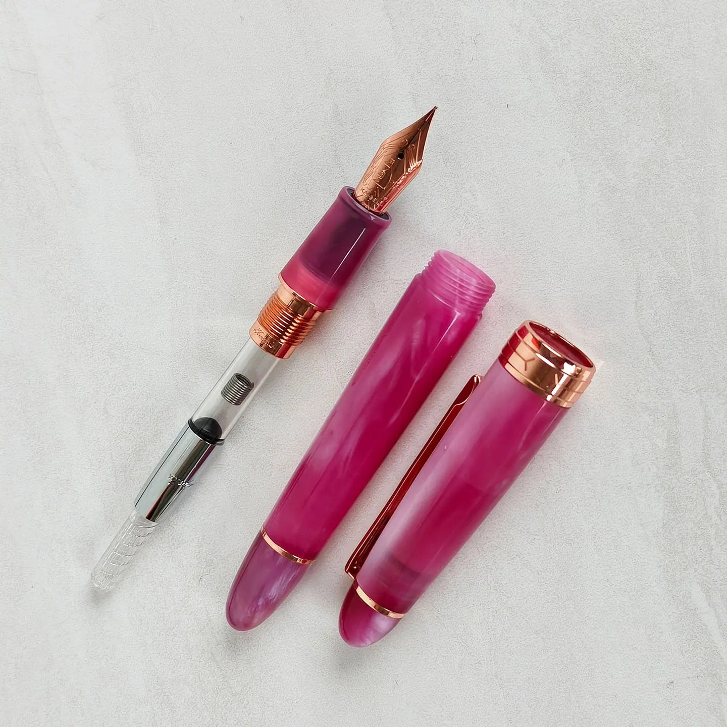 Kaigelu 356 Resin Fountain Pen with Gold Clip, EF/F/M Nibs, Beautiful Five-Color Writing Pen, Office Business Home Gift Ink Pen Zpaxo