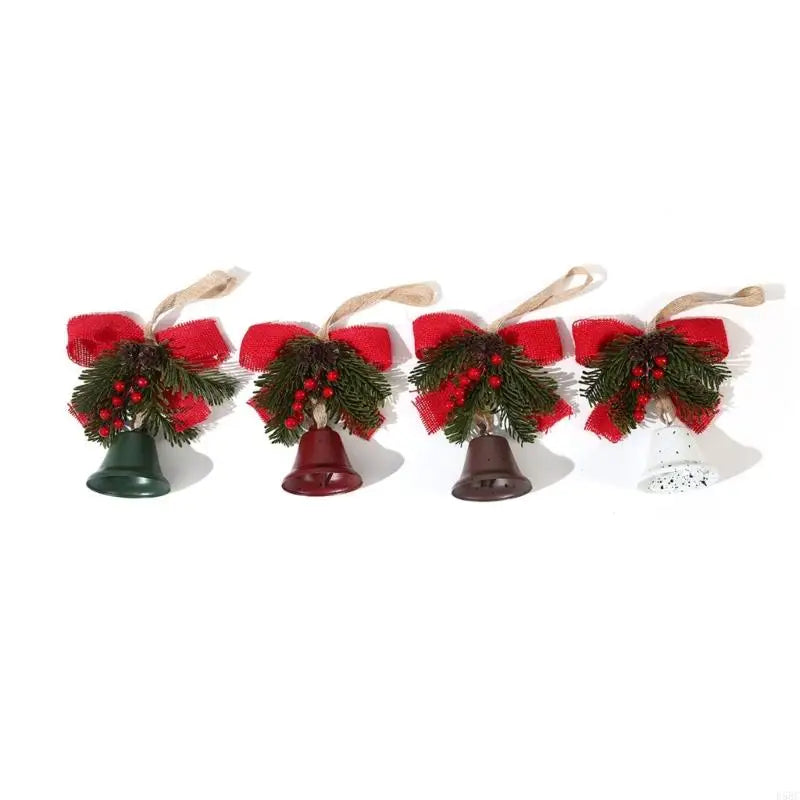 Christmas Tree Bells Bows Ornament Decorations