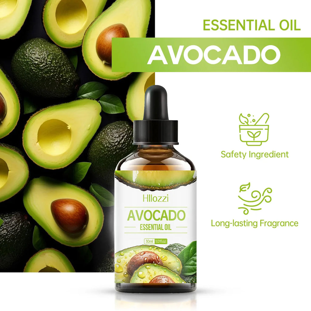 30ml avocado essential oil, skin brightening, moisturizing, hair repairing, aromatherapy, humidifier soap, multifunctional Zpaxo