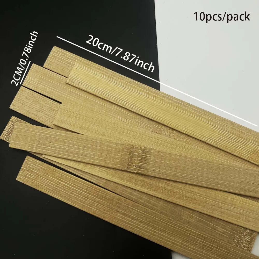 10-Pack Wooden Craft Sticks – DIY, Garden & Model Building Wooden Craft Sticks Zpaxo dark color