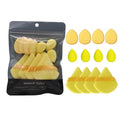 12PCS Cosmetic Puff Set Multicolor Soft Foundation Powder Makeup Sponge Egg Pink Purple Puff Makeup Tools Accessories Wholesale Zpaxo Yellow