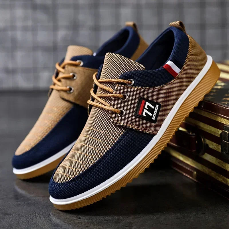 Selling Men's Casual Shoes Vulcanized Work Loafers Mesh Lightweight