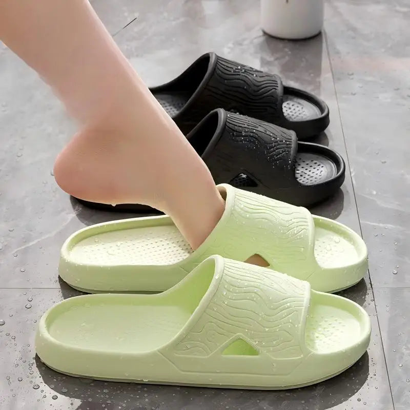 SHAJI Unisex Couple Cloud Slides Summer EVA Thick Sole Non Slip