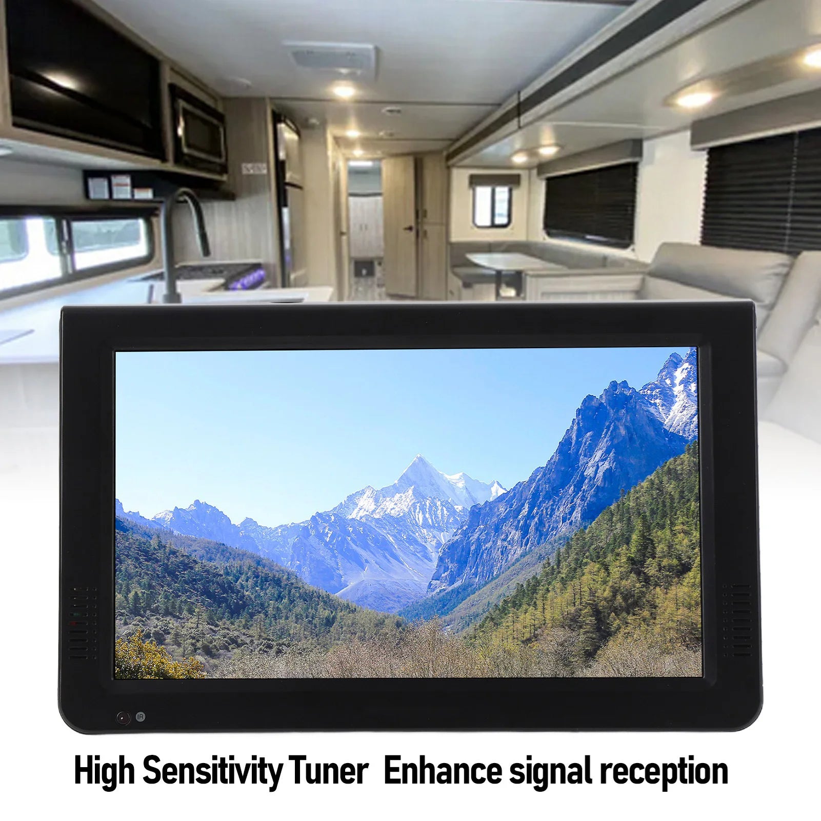 Portable Digital TV Sensitivity 1080P Video Playback Clear Display