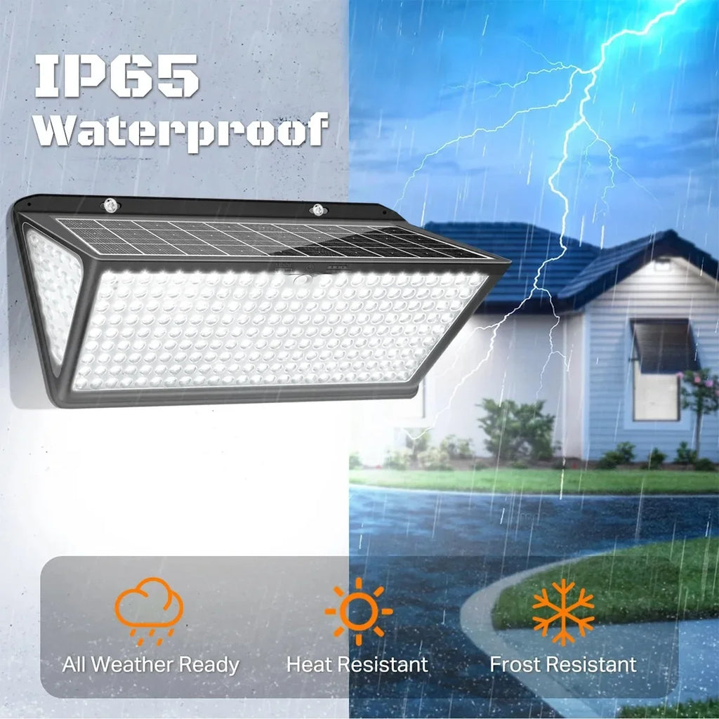 Outdoor Solar Lights Waterproof Motion Sensor 258LED Flood Light 3 Zpaxo