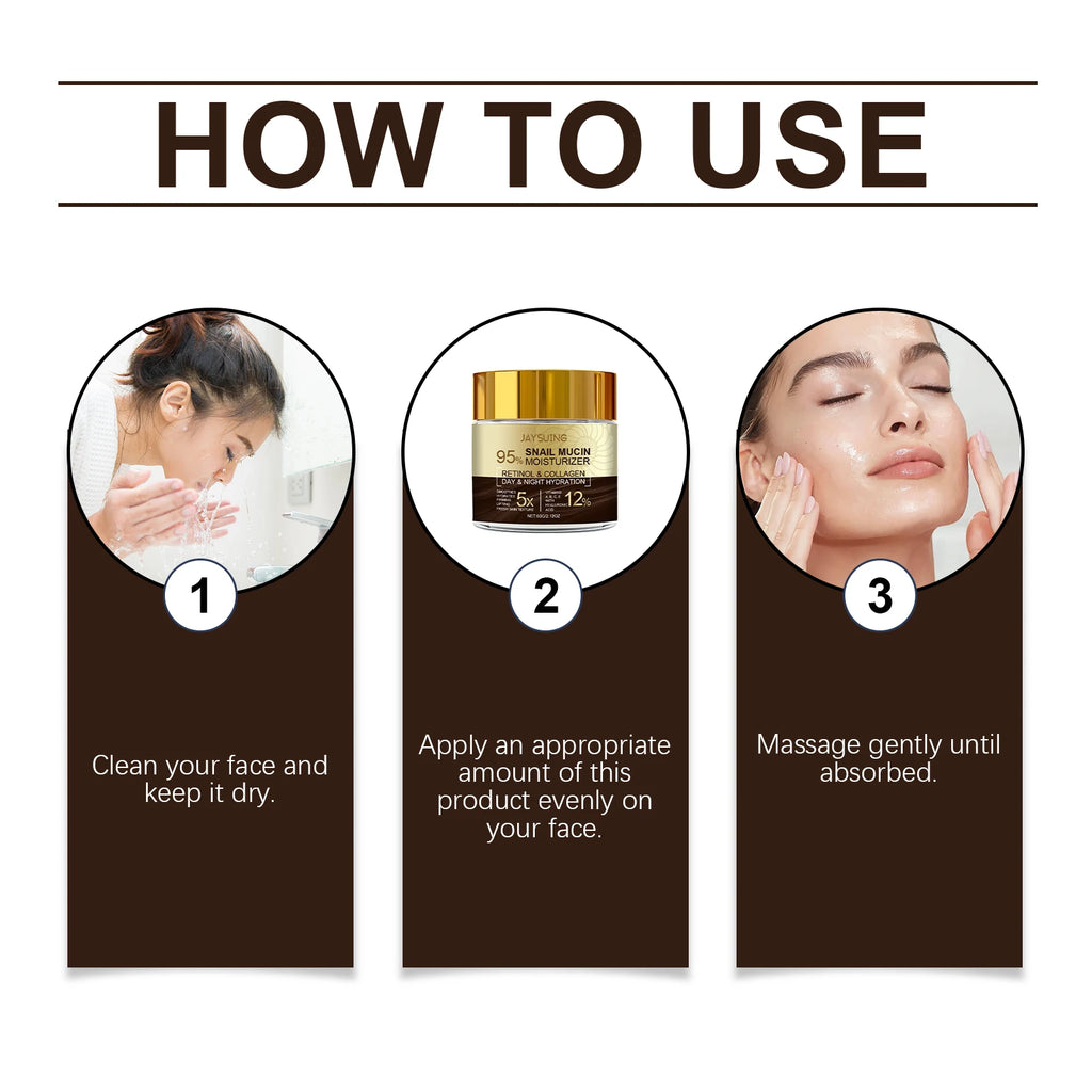 Jaysuing Snail Collagen Cream – Anti-Aging, Firm & Moisturizing Face Moisturizing Cream Zpaxo