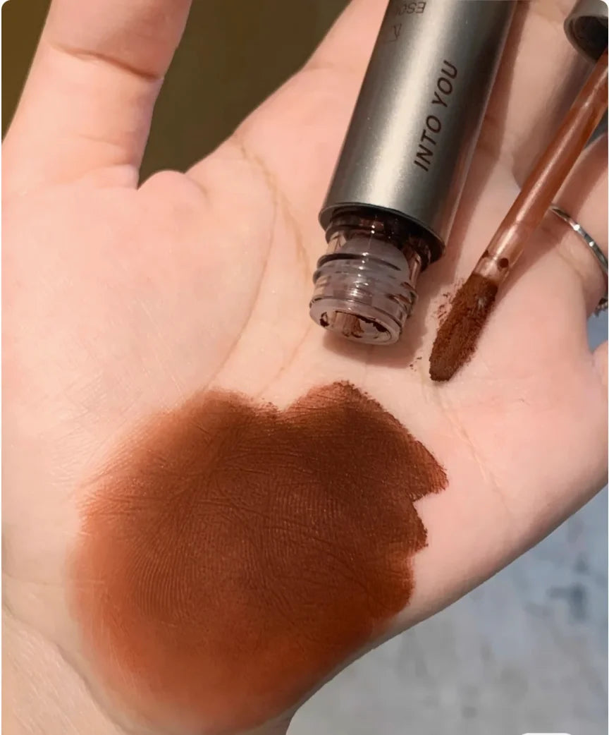 Into You Espresso Lip Tint Matte Rich Velvet Lipgloss Intoyou Zpaxo
