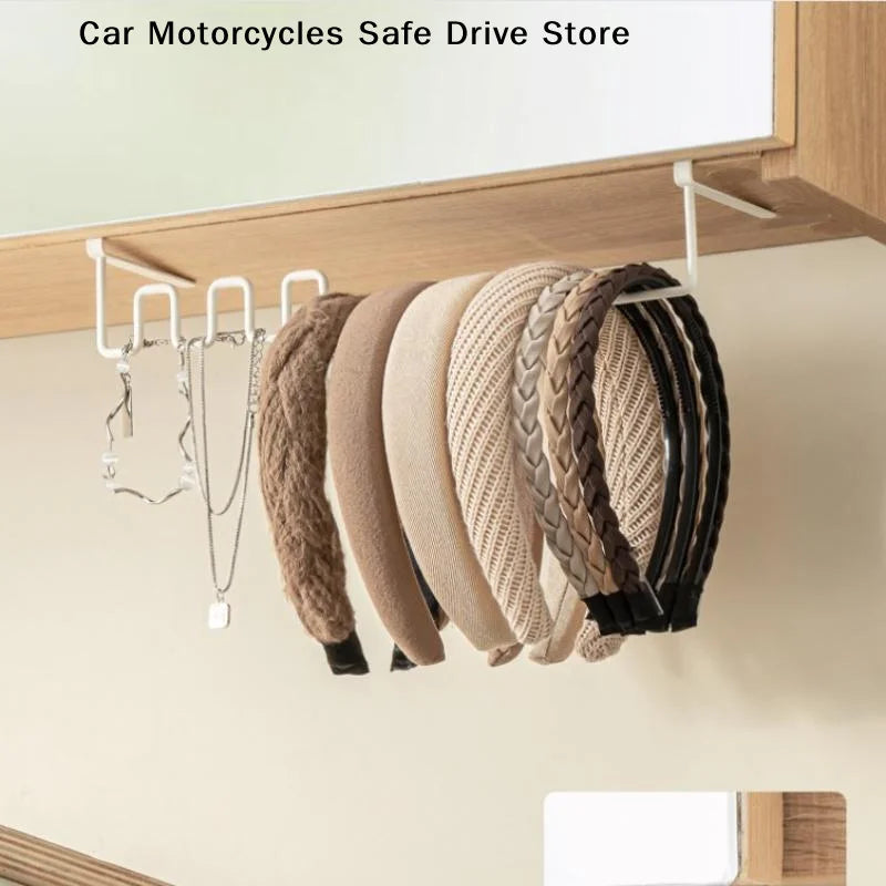 CMPunch-free Over Cabinet Hanging Storage Rack No Drill Installation