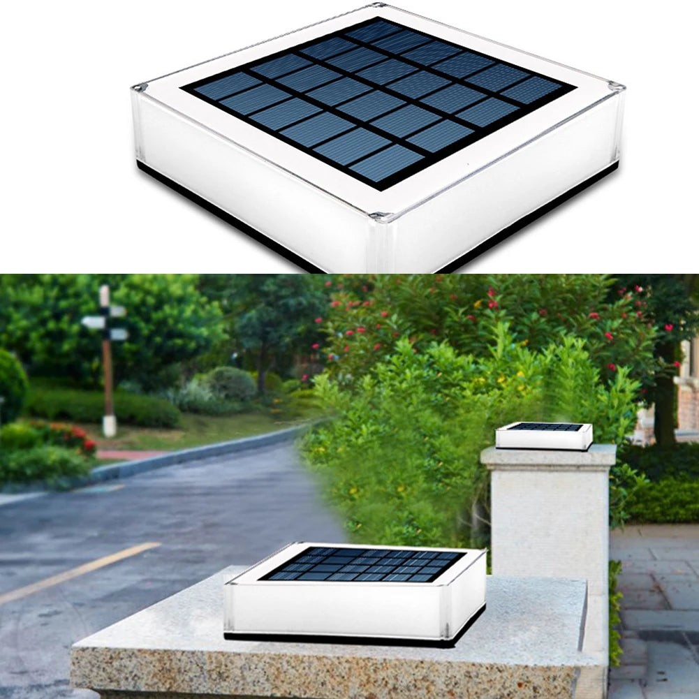 Solar Pillar Light LED Waterproof Terrace Lamp Outdoor Courtyard