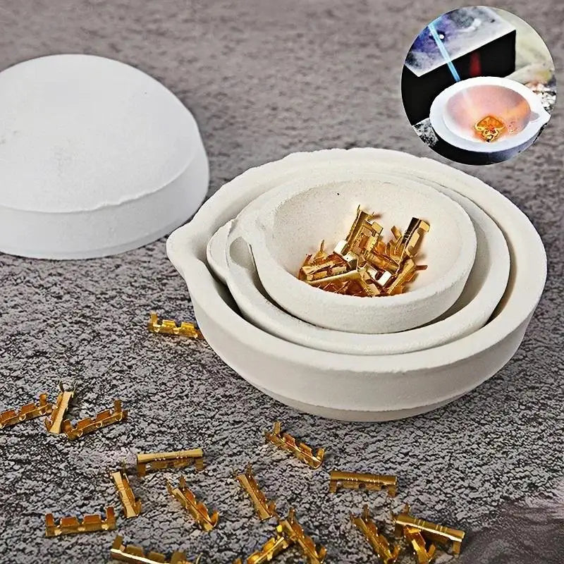 High-temperature Quartz Bowl Crucible Jewelry Making Tools Melting Zpaxo