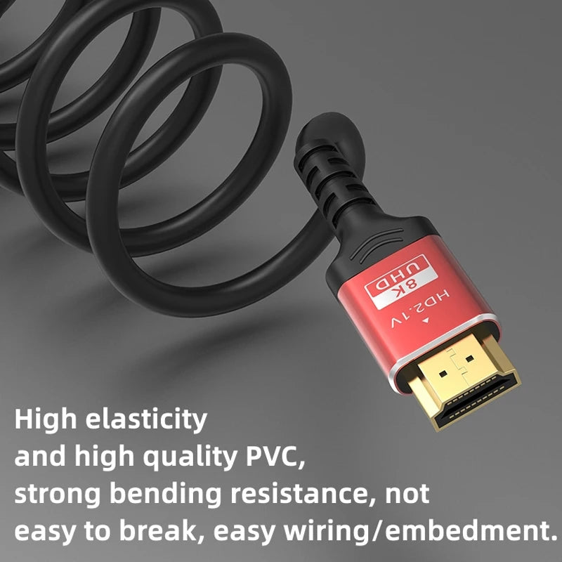 Speed HDTV Cable 8K60HZ 48Gbps HDTV2 1V 4K 120HZ 3D TV Computer Zpaxo