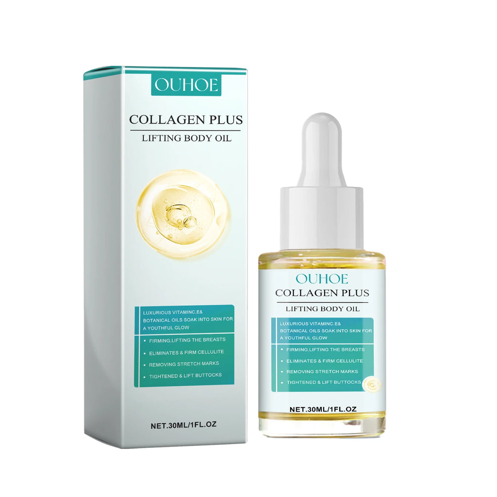 Collagen Body Oil Lifting Firming Arms Belly Fat Buttocks Sculpting Zpaxo 30ml boxed