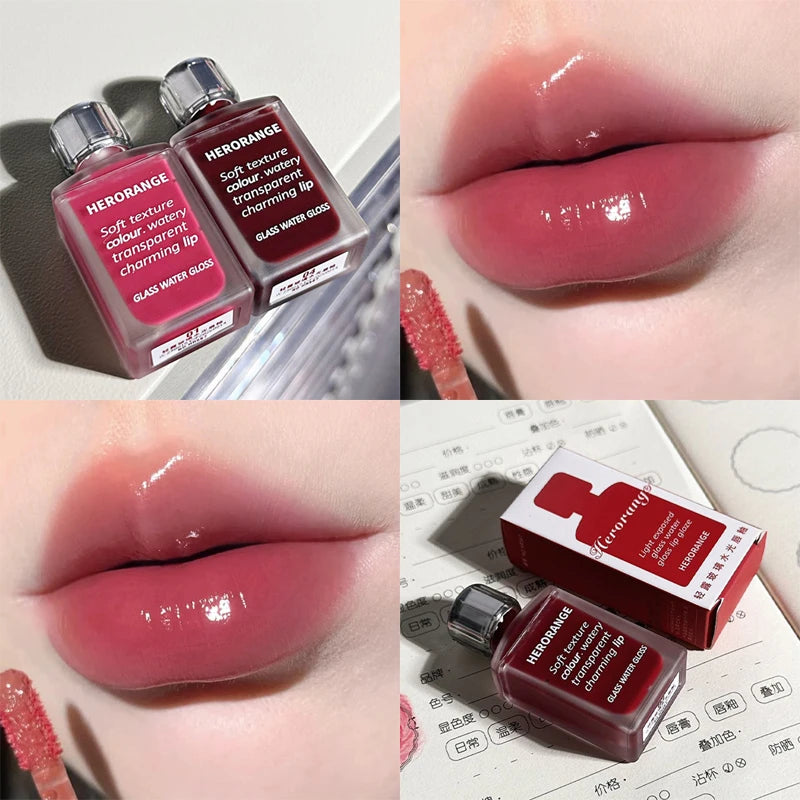 Water Light Mirror Lip Glaze Long-lasting Moisturizing Shiny Gloss Zpaxo 05