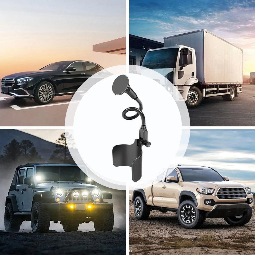 Car Telephone Stand 360 Rotating Magnetic Cup Holder Drink Bottle Support Mount Phone Rack For Automotive Truck SUV RV Vehicle Zpaxo