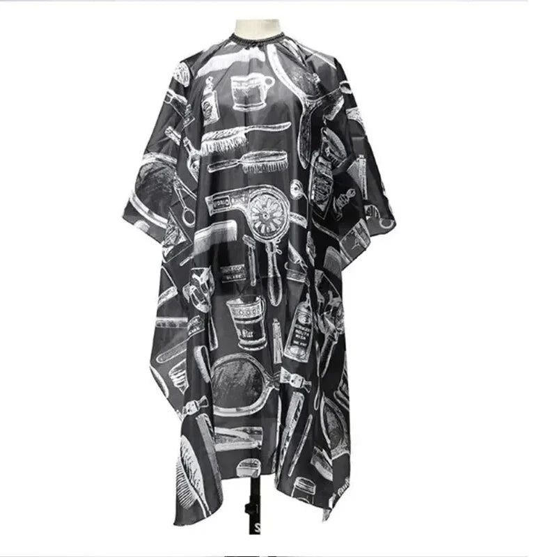 Waterproof Barber Cape – Retro Taffeta Salon Hair Cutting Cloth Salon Barber Cape Zpaxo WB-04