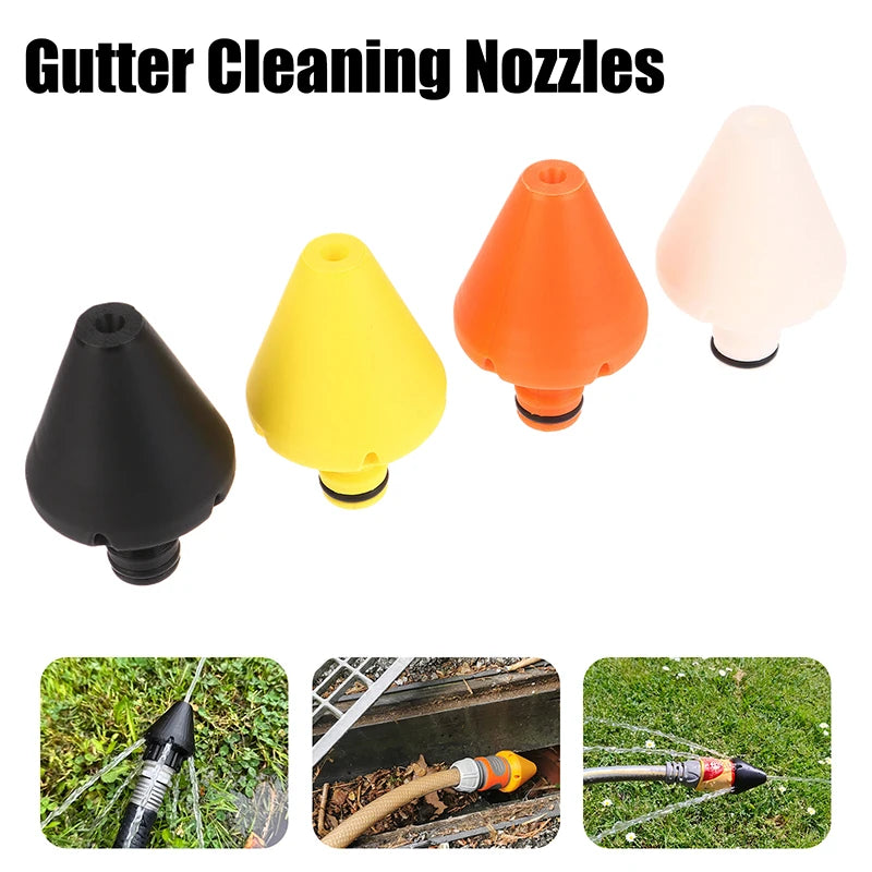 High-Pressure Gutter & Drain Cleaning Nozzle | Quick Connect